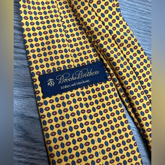 Vintage Brooks Brothers Made in USA Mens Colorful Striped Silk and Nylon Tie